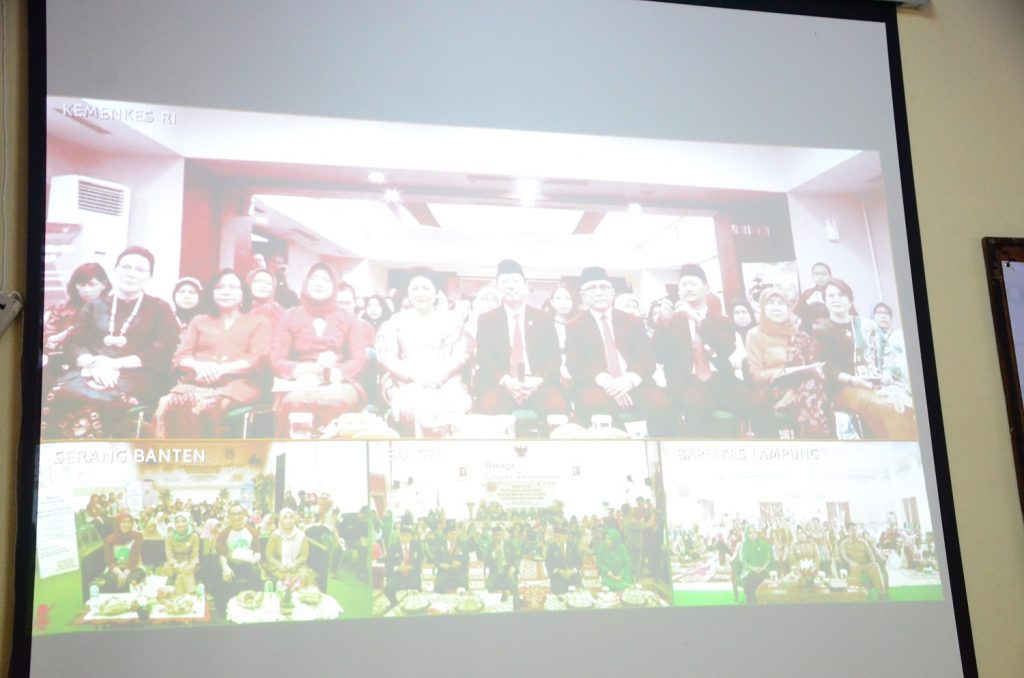video conference menkes RI dengan jajran kesehatan provinsi Lampung