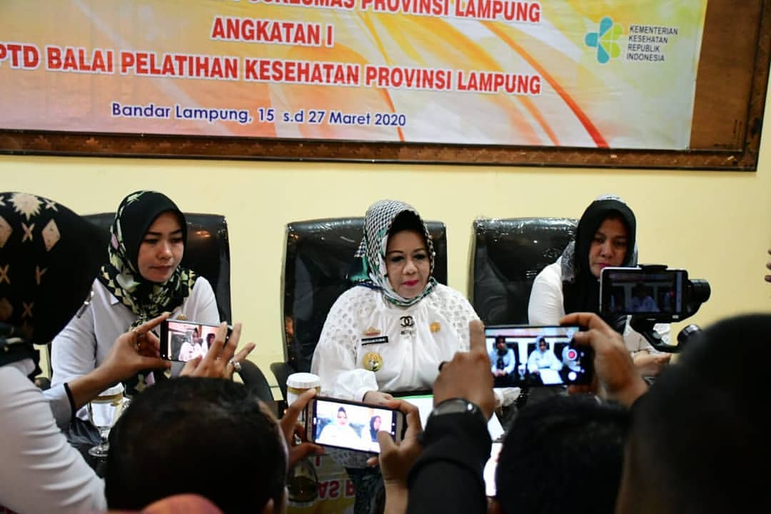 Press Conference Terkait Pasien Positif Covid-19 di Lampung