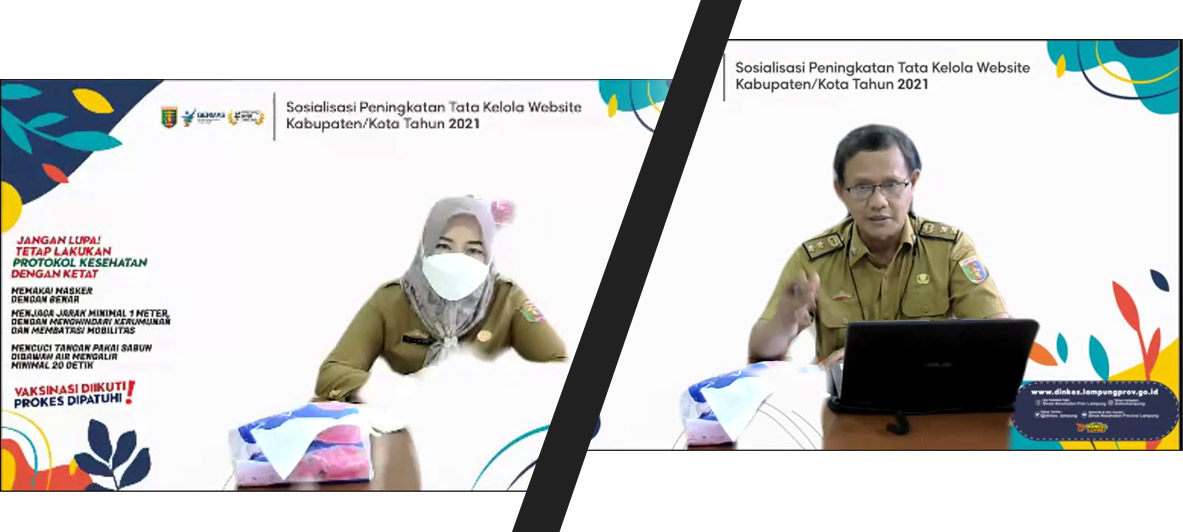Sosialisasi Peningkatan Tata Kelola Website untuk Kabupaten/Kota di Provinsi Lampung Tahun 2021
