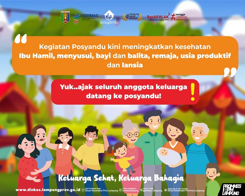 Bersama Keluarga Sehat - Dinas Kesehatan Provinsi Lampung