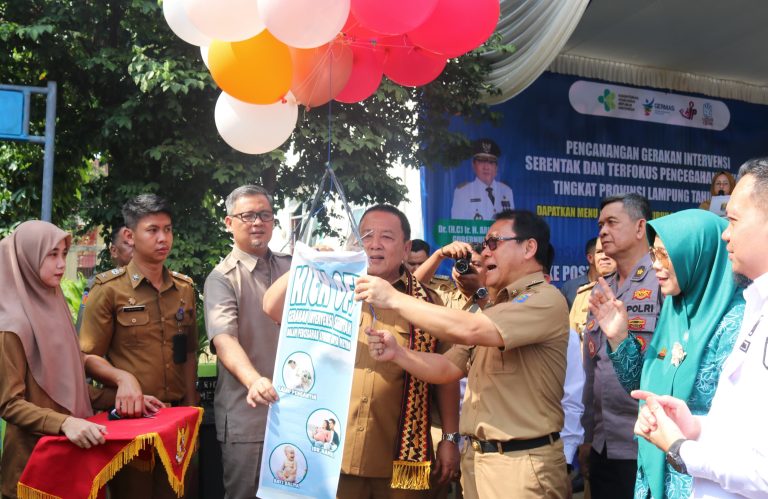 Gubernur Arinal Djunaidi Canangkan Kegiatan Intervensi Serentak Pencegahan Stunting Tingkat Provinsi Lampung Tahun 2024